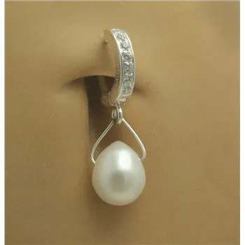 TummyToys® Genuine Pearl Teardrop Navel Ring