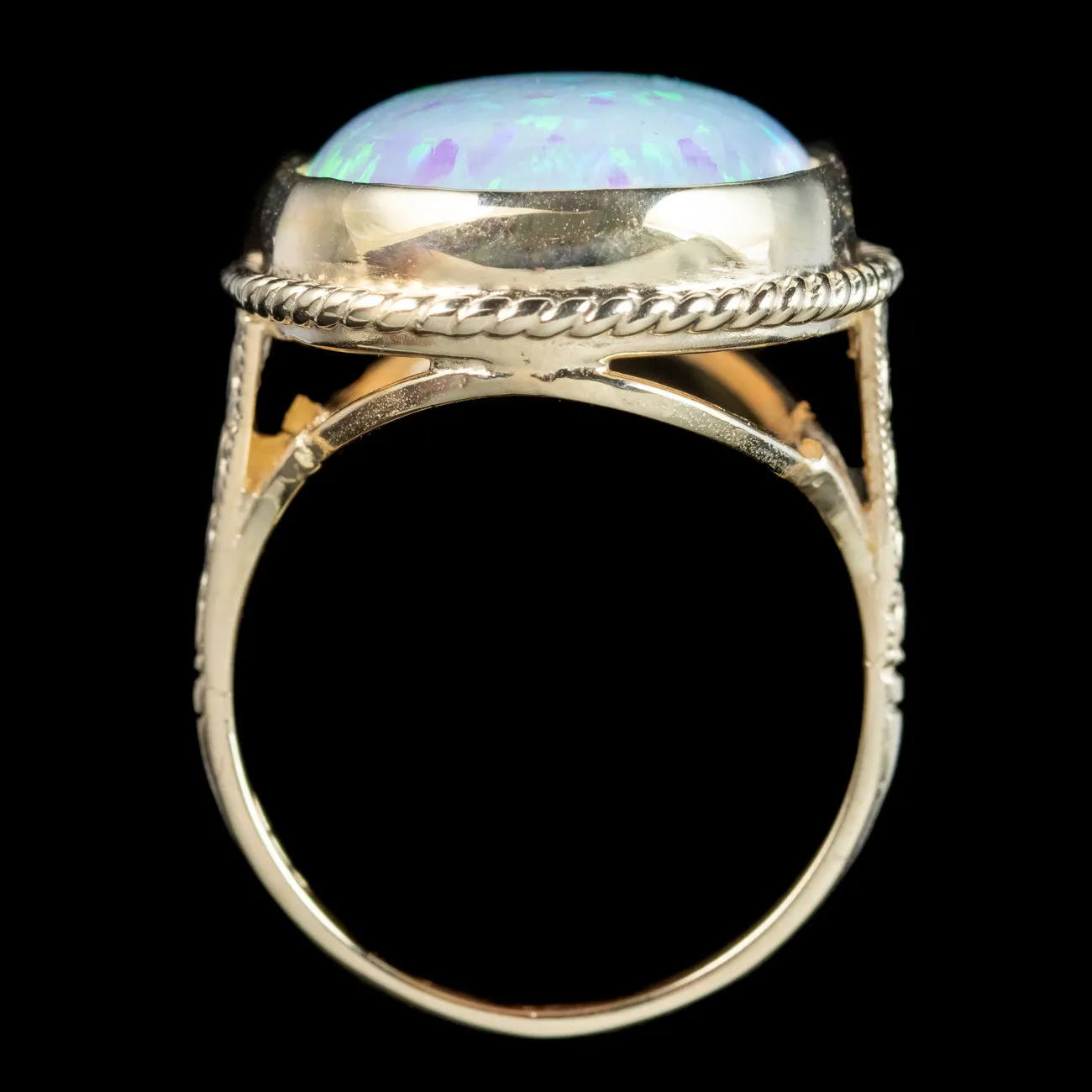 Victorian Style Opal Cocktail Ring 15ct Opal