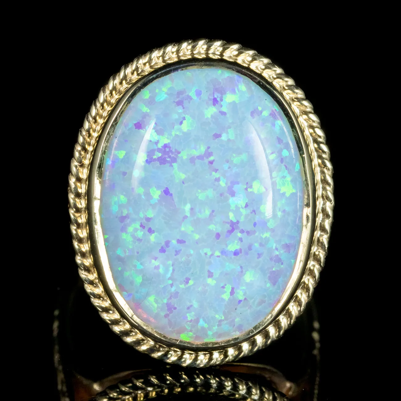 Victorian Style Opal Cocktail Ring 15ct Opal