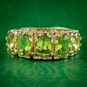 Victorian Style Peridot Ring 2.5ct Of Peridot