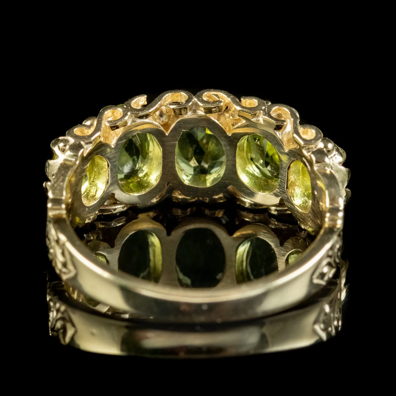 Victorian Style Peridot Ring 2.5ct Of Peridot