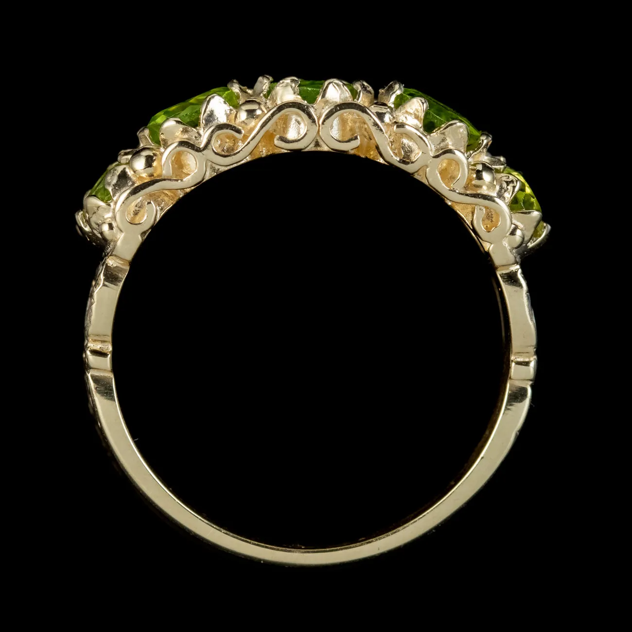 Victorian Style Peridot Ring 2.5ct Of Peridot