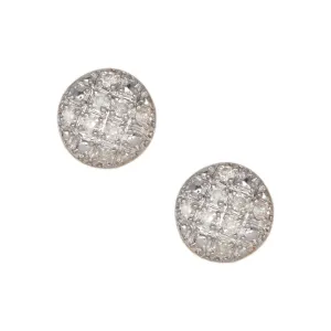 Women's Micro-Pavé Round Diamond Stud Earrings 0.09ct 10K Yellow Gold